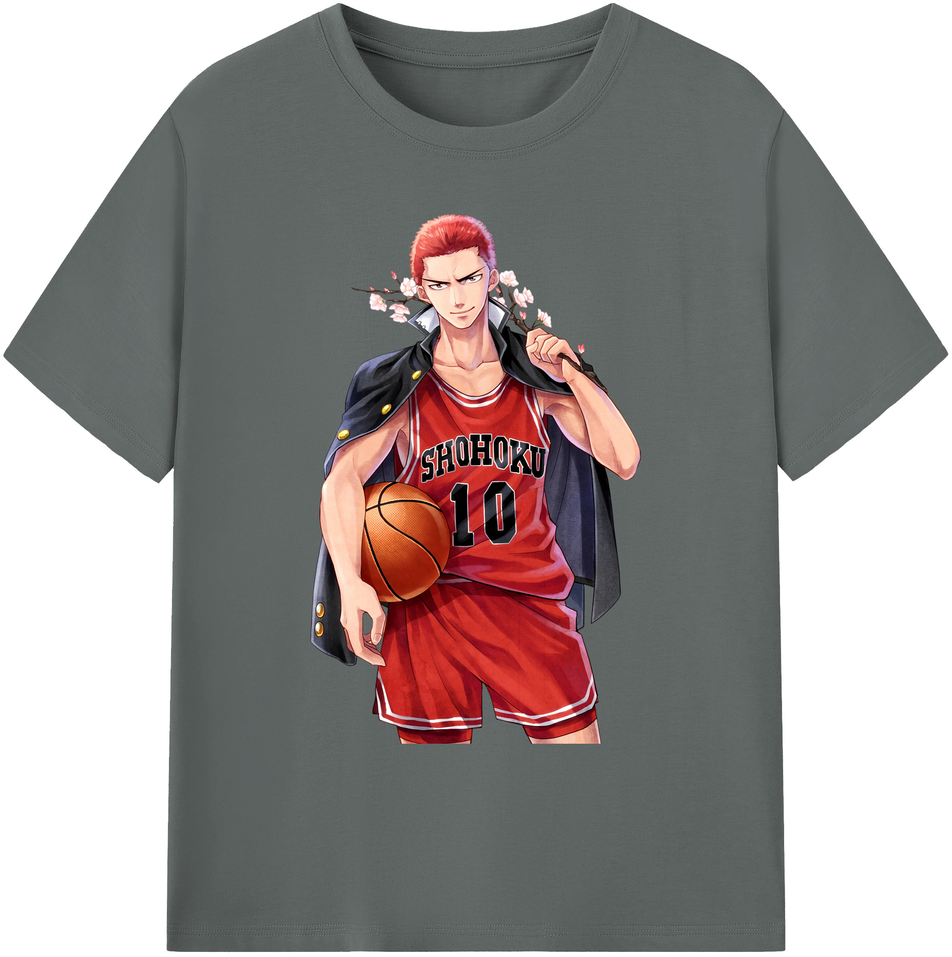 （画像用） SLAM DUNK／スラムダンク 綿100％ メンズ半袖Tシャツ｜肌触りやわらか＆通気性